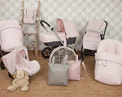 Produktbild von Bunny-Fußsack für Autositze der Gruppe 0, Unisex, rosa