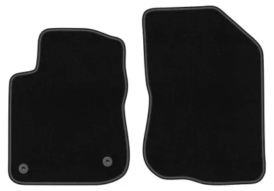 Image de Tapis avant en moquette pour Peugeot 2008 I 2013-2019 (crossover) – 2 pièces, noirs, sur mesure – Wielganizator BASIC