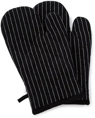Produktbild von Unyqoos® Extra lange, hitzebeständige Ofenhandschuhe 30 cm – 2er-Set, 3-lagig (100% Baumwolle), rutschfest, bis 220 °C,