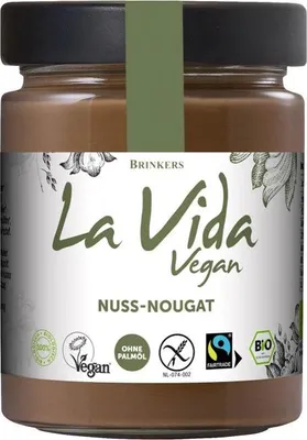 Produktbild von Brinkers La Vida Vegan Nuss Nougat Creme Brotaufstrich 270g