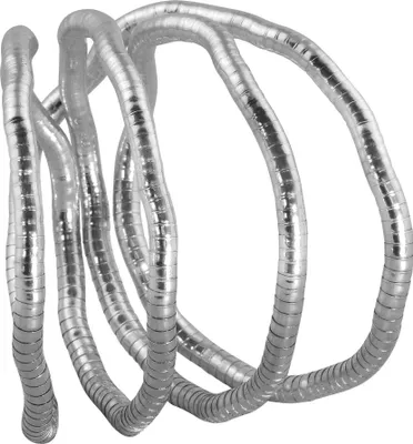 Produktbild von Biegsame Halskette Schlangenkette silberfarben dunkel 5mm Kette Armband