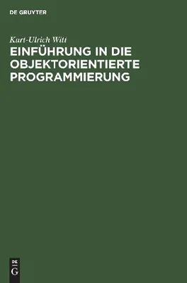 Produktbild von Einführung in die objektorientierte Programmierung