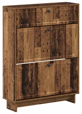 Imagen del producto de vidaXL Armario para zapatos EDE, 78 x 24 x 103 cm, material de madera, aspecto de madera envejecida