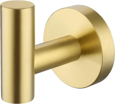 Imagen del producto de Ganchos de acero inoxidable 304 para baño, ganchos dorados para baño, ganchos redondos para pared