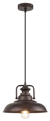 Produktbild von Rabalux 2930 Pendelleuchte 1 Spot Kyle, E27, braun, rund, Industriell, ø310mm