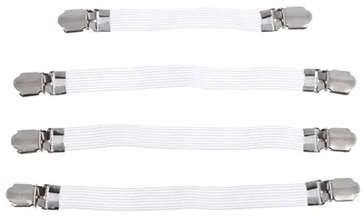 4er-Set Bügelbrettbezug-Befestigungen, elastische Clips