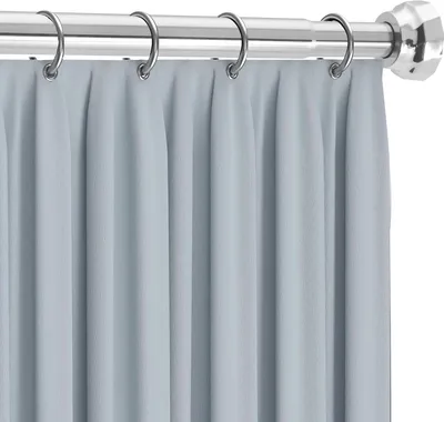 Produktbild von Teleskop Duschvorhangstange - Ohne Bohren - Silber - 73-256 cm