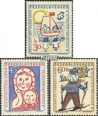 Produktbild von Briefmarken Tschechoslowakei 1958 Mi 1106-1108 (kompl.Ausg.) postfrisch UNESCO