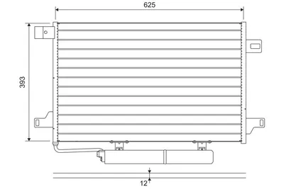 Produktbild von VALEO 822689 Kondensator Klimaanlage Klimakondensator passend für MERCEDES-BENZ SPRINTER 3,5-t Kasten (906) +Trockner