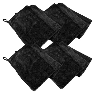 Produktbild von Mikrofaser Fenstertuch: 12er-Set XXL-Mikrofaser-Trockentuch, 40 x 60 cm, schwarz
