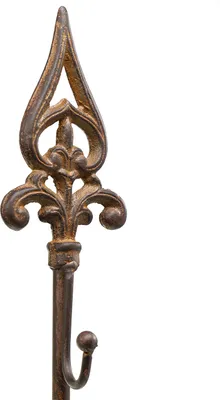 Produktbild von Kranzhalter Vintage Gusseisen 76cm - Dekoständer Antik Rostoptik für Blumen & Trauerkränze
