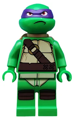 Produktbild von LEGO Minifigur Donatello, Frown (tnt019) –