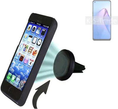 Produktbild von K-S-Trade Kompatibel mit Oppo Reno8 Z 5G Auto Handy Halterung KFZ Halter Lüftungsgitterhalterung Air Vent mount Smartphone Halter