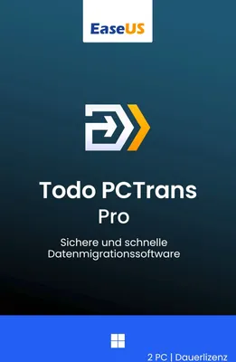 Produktbild von EaseUS Todo PCTrans Professional 14 (2026) / Windows / 2 PC / Dauerlizenz (LifetimeUPG) / Lizenz per E-Mail