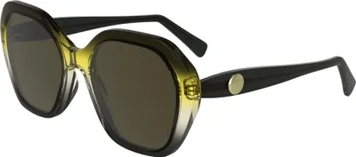 Produktbild von Longchamp LO759S Transparent gradient black/yel 54/18/140 Damen Sonnenbrillen