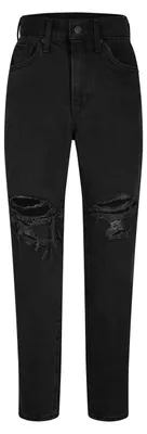Produktbild von Levi's Damen High Waisted Mom Jeans, Black Destructed, 25W / 29L