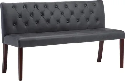 Obrázek produktu pro vidaXL Lavice 148,5 cm Grey Suede Look