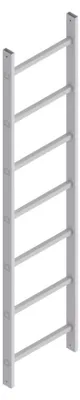 Immagine prodotto di Hymer Scala in alluminio a 7 pioli, lunghezza 1,96 m