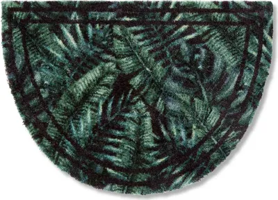 Productafbeelding van Astra wasbare deurmat, model PURE & SOFT, groen, 50 x 70 cm, halfrond