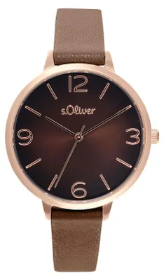 Produktbild von s.Oliver Damen Uhr Armbanduhr Leder 2036550