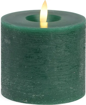 Immagine prodotto di Set di 4 candele a LED di cera vera che tremolano 10x9 cm verde