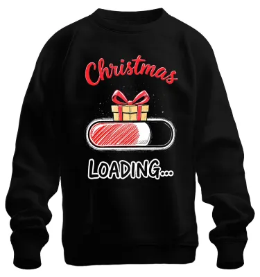 Productafbeelding van Kerstthema | Cadeau | Laadbalken | Cadeau | Grappig | Uni sweatshirt | Trui, zwart, maat L