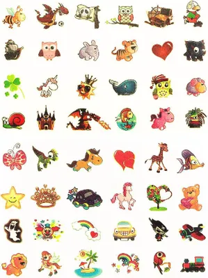 Produktbild von Oblique Unique Temporäre Klebetattoos Kinder Leuchttattoo Set - verschiedene Motive