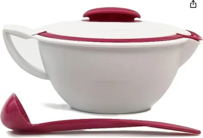 Obrázok produktu pre Tupperware Thermo Duo 400ml nádoba na omáčku Bordeaux červená / biela