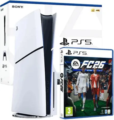 Produktbild von Sony PlayStation 5 Slim mit Laufwerk inkl. EA Sports FC 26