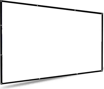 Produktbild von 100-Zoll-Projektionsleinwand 16:9, faltbar, knitterfrei, präzise Löcher, HD-Projektionsleinwand für den Außenbereich