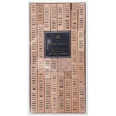 Produktbild von Stempelset Merry Christmas, Typewriter100%, 26 Stempel