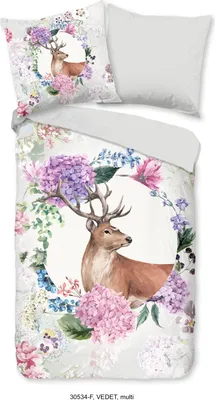 Produktbild von Good Morning Bettwäsche Hirsch - 135x200 cm - Flanell/ Biber