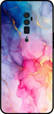 Produktbild von Smartphonica Telefon Fall geeignet für Oppo Reno 10X Zoom mit Marmor-Druck - TPU zurück Abdeckung Fall Marmor-Design - Regenbogen
