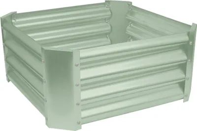 Produktbild von Quadratisches Hochbeet aus verzinktem Stahl – 60 cm x 60 cm – Grün