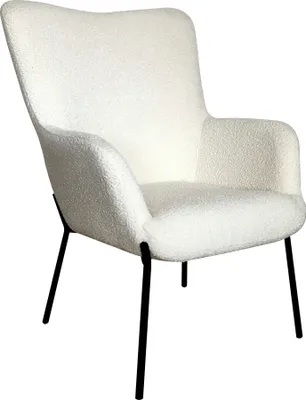 Produktbild von Relaxsessel >Glasgow< in Weiss, Stoff - 70x98x79cm (BxHxT)