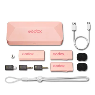 Immagine prodotto di Godox MoveLink Mini LT Set 2 (rosa ciliegia) 2,4 GHz (fulmine)