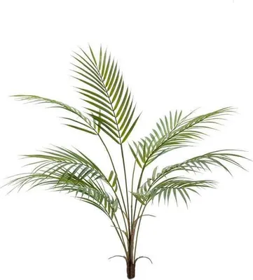 Produktbild von artplants.de Kunstpalme Bergpalme ALUVIAL auf Steckstab, 85cm - Kunst Chamaedora Palme