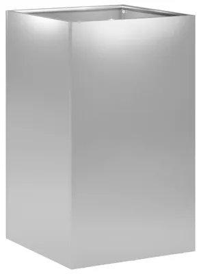 Produktbild von vidaXL Garten-Pflanzgefäß Silber 30 x 30 x 50 cm Verzinkter Stahl