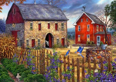 Image de Grafika Puzzle Chuck Pinson - The Bluebirds' Song - 500 pièces puzzle