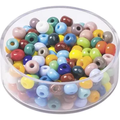 Produktbild von KNORR PRANDELL 213102998 Böhmische Rocailles Ø 5 mm Glas bunt gemischt
