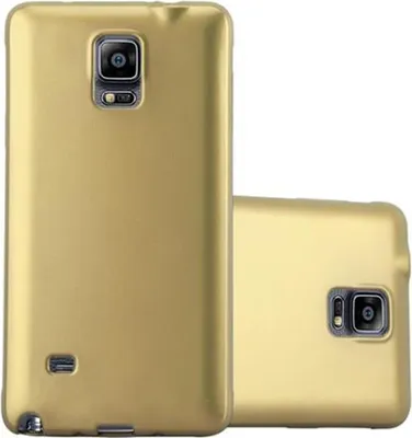 Obrázok produktu pre Ochranný kryt Cadorabo pre Samsung Galaxy NOTE 4 v zlatom puzdre na mobilný telefón TPU silikónový kryt puzdra
