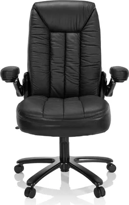 Obrázok produktu pre hjh OFFICE XXL otočná stolička INSTRUCTOR III kancelárska stolička čalúnená do nosnosti 220 kg so sklopnými podrúčkami koža do kancelárie, domácnosti