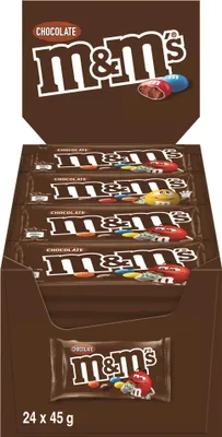 Produktbild von M&M - M'S choco, Beutel mit 45 g, Packung mit 24 Stück