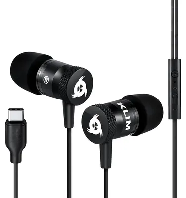 Produktbild von Fusion In-Ear Kopfhoerer USB-C mit Mikrofon und Memory Foam Jack USB C Schwarz