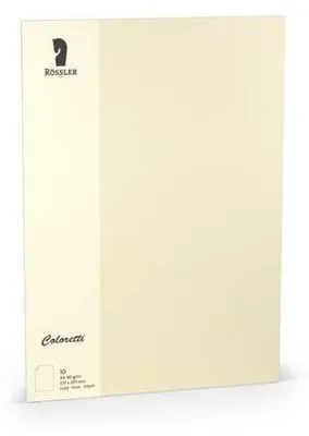Produktbild von Briefpapier DIN A4, 80 g/m², creme, 10 Blatt, für Inkjet und Laser