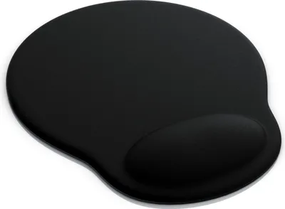 Zdjęcie produktu dla Podkładka pod mysz CSL, ergonomiczna piankowa podkładka pod mysz biurową, odciążająca nadgarstek, czarna