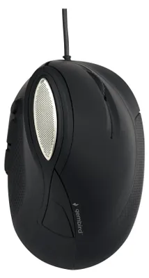 Produktbild von Gembird MUS-ERGO-03, rechts, Optisch, USB Typ-A, 3200 DPI, Schwarz