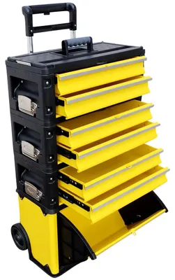 Produktbild von ALEOS. Metall Werkzeugtrolley Werkstattwagen XXL Type 305BBBD mit Schubladenverriegelung und Schloss