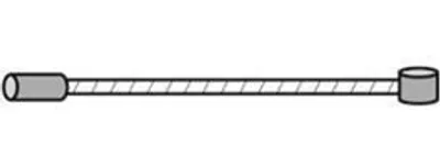 Produktbild von Schaltinnenzug Universal, Niro, Ø1,2 x 2050mm, Doppelnippel, AS