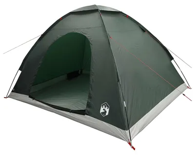 Zdjęcie produktu dla Namiot kempingowy vidaXL z daszkiem, kolor oliwkowy, 275 x 215 x 125 cm
